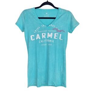EMJ Sportswear Lightweight Tee Juniors Medium Enjoy The Good Life Carmel CA